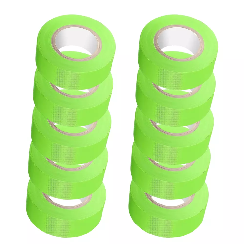 Singhal Flagging Tape 25 mmx90 m Lime (Pack of 10 Rolls)