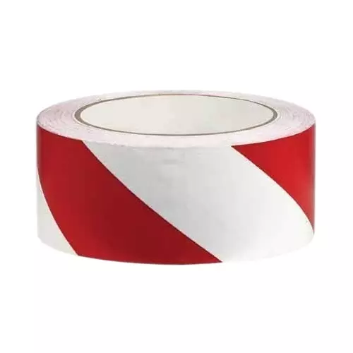 Selmex PVC Floor Marking Tape 2 inch x 13 m Red & White (Pack of 72)