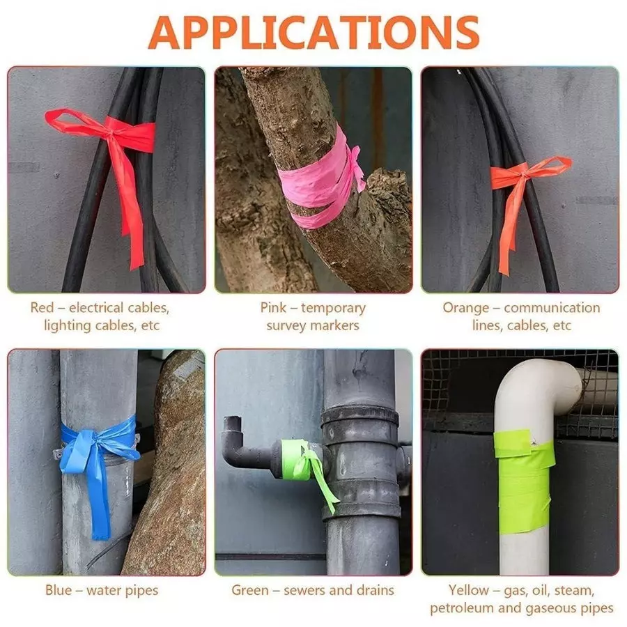 Singhal Flagging Tape 25 mmx45 m Blue (Pack of 12 Rolls)