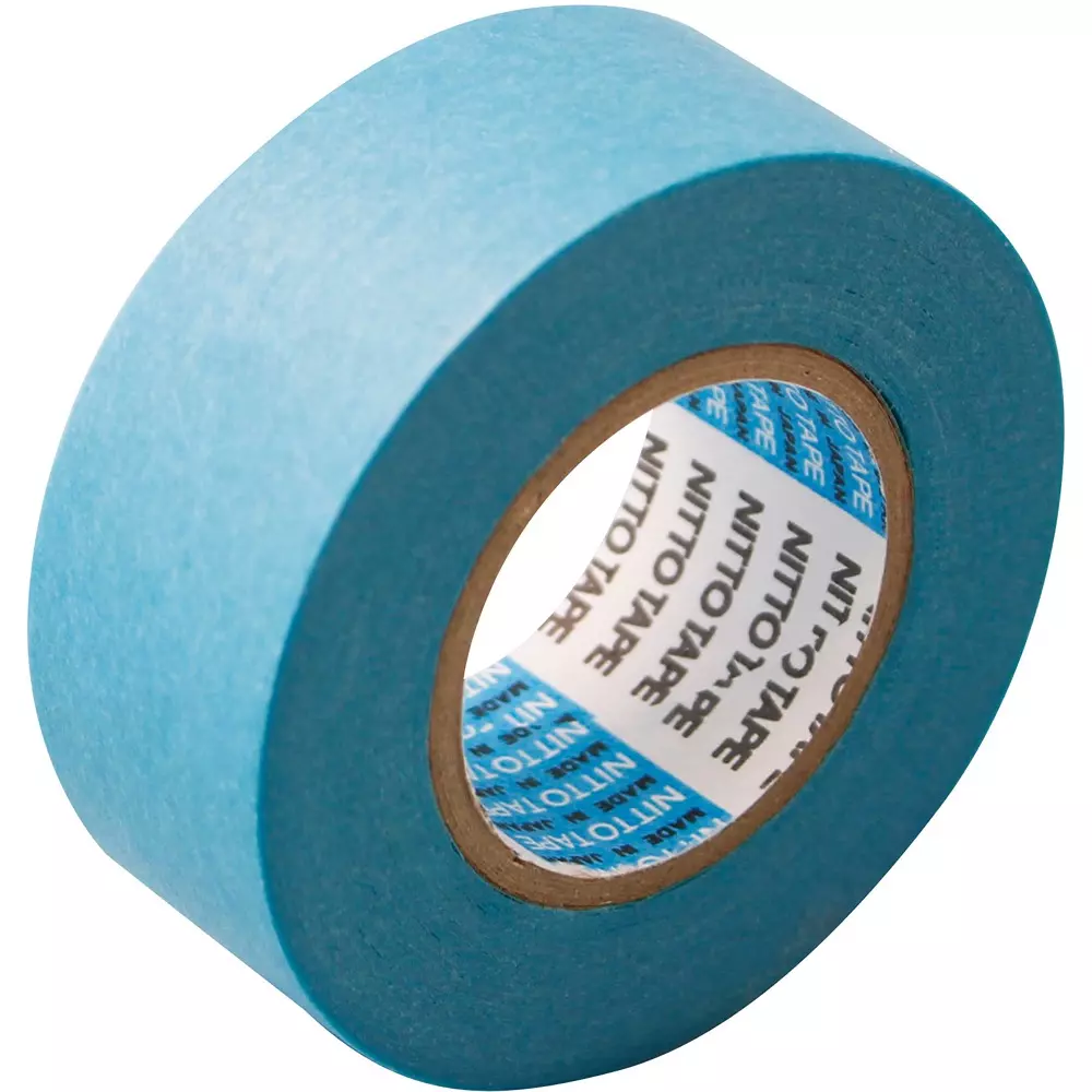 Nitto Denko Masking Tape 18 mmx18 m Blue, 25934574 (Pack of 7)