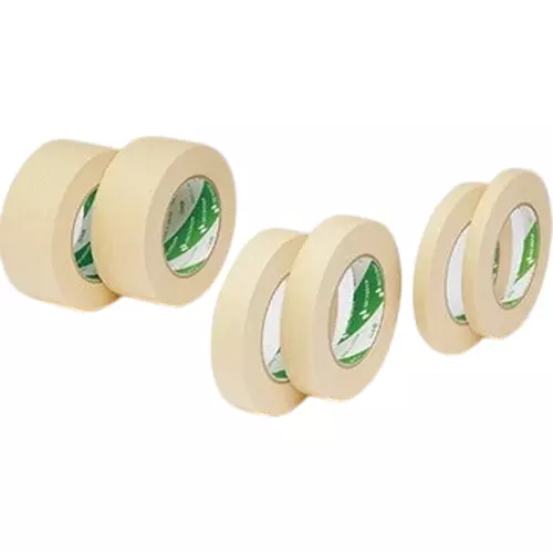 NICHIBAN Crepe Tape Cream 12 mm x 50 m, 3310H-12 (Pack of 20 Roll)