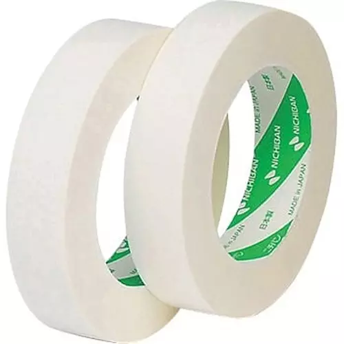NICHIBAN PVC Masking Tape White 25 mm x 50 m, No.533 (Pack of 60 Roll)
