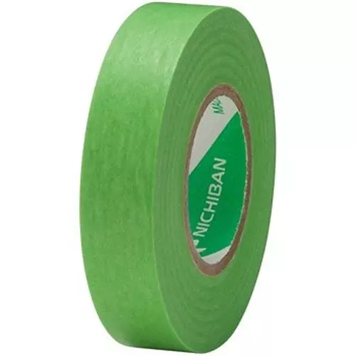 NICHIBAN Masking Tape 12 mm x 18 m for Architectural Painting, 255G-12 (Pack of 100 Roll)