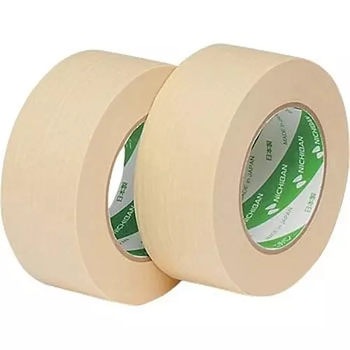NICHIBAN Crepe Tape Cream 50 mm x 50 m  Cream, No.337TN (Pack of 30 Roll)