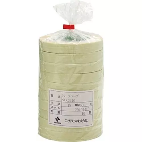nichiban-crepe-tape-cream-50-m-length-3310h-19-pack-of-10-roll