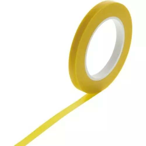 NICHIBAN Clear Line Tape PVC Film Yellow 5 mm x 10 m for Curve Line, No.536 (Pack of 40 Roll)