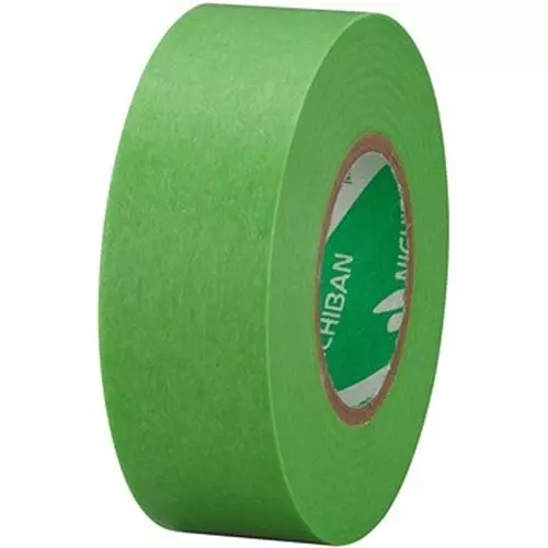 NICHIBAN Masking Tape Yellow Green 18 mm x 18 m for Architectural Painting, 255G-18
