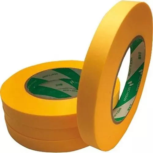 NICHIBAN Masking Tape yellow 15 mm x 100 m, 2311-15X100 (Pack of 16 Roll)