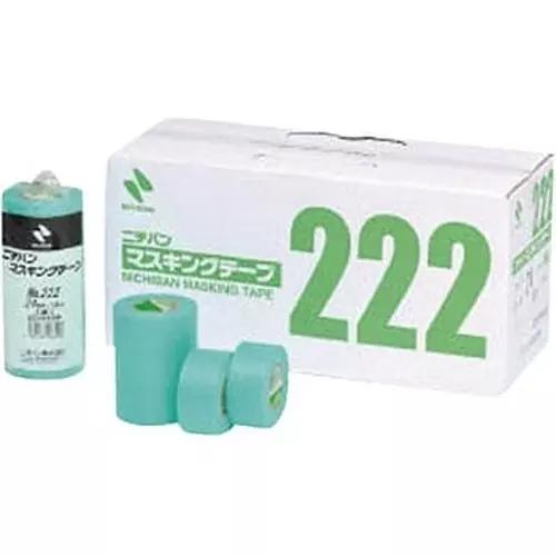 NICHIBAN Masking Tape Mint Green 24 mm x 18 m for Vehicle Painting, NO.222 (Pack of 50 Roll)