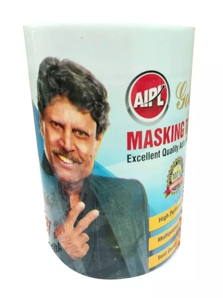 AIPL 12 mm Self Adhesive Masking Tape 20 m, AGM-12X20-288 (Pack of 288)