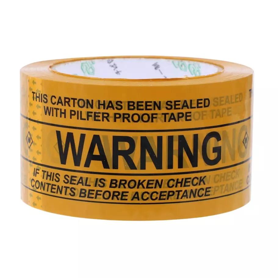 Goenka Pack Plus Security Print BOPP Tape Length 65 m, Width 72 mm for Packaging, GPP_72_ST_65_12 (Pack of 48)