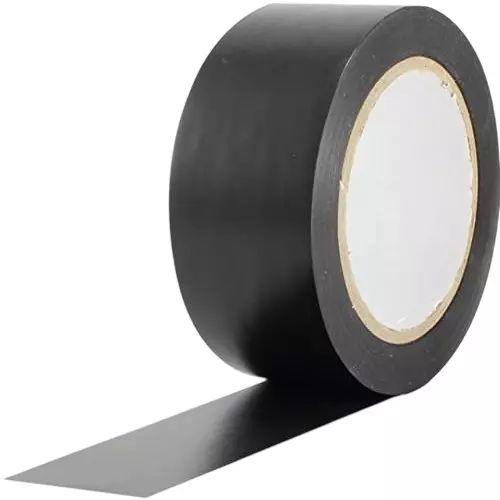 MM WILL CARE Self Adhesive Marking Tape Black 25 mm x 60 m (Pack of 1)