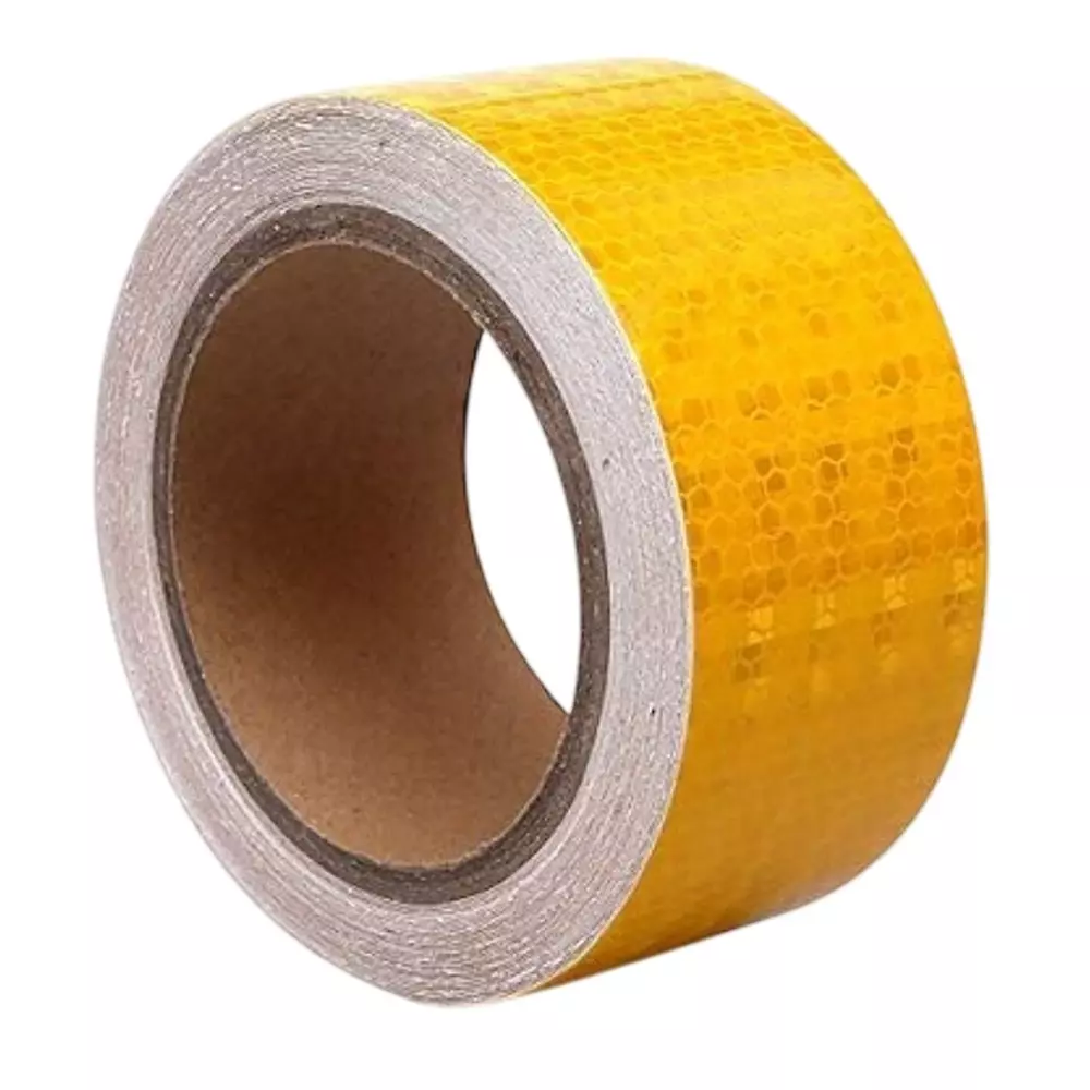 GENERIC Handheld Bellveen Cello Tape Yellow 10 m Length PVC Single Side for Bicycle Handlebar, Indoor, Outdoor, Packaging, Wall