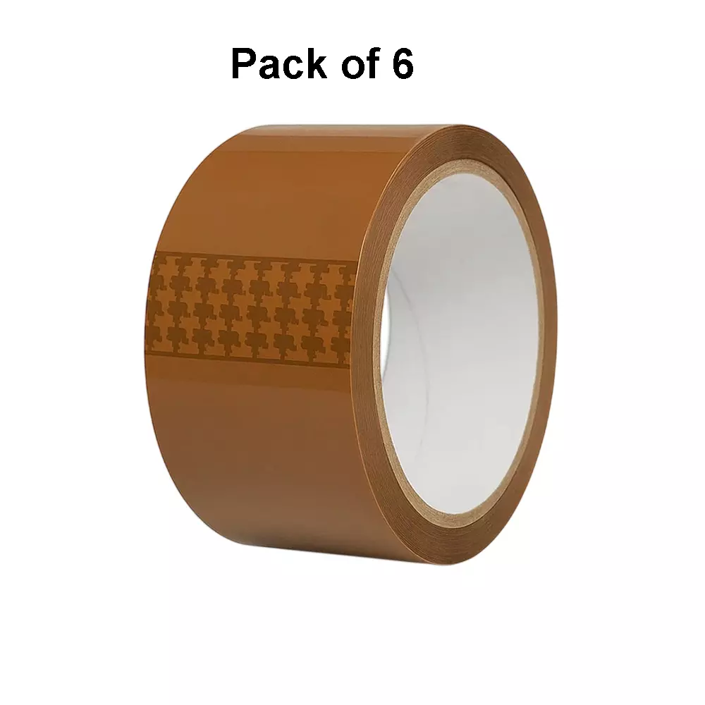 Generic BOPP Packaging Brown Tape 50.8mm(2 Inch) x 50 m (Pack of 6)