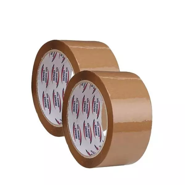 HEPINES Single Sided Multipurpose Tape 50 mm (2 inch)x65 m Brown (Pack of 2)