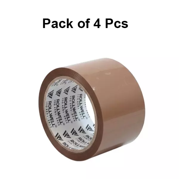 rollwell-bopp-tape-brown-40-micron-72-mm-x-120-m-pack-of-4