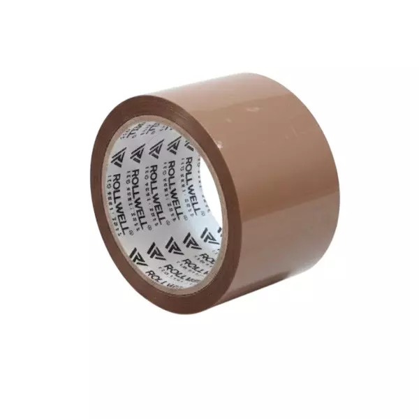 Rollwell BOPP Tape Brown 40 Micron 72 mm x 120 m (Pack of 48)
