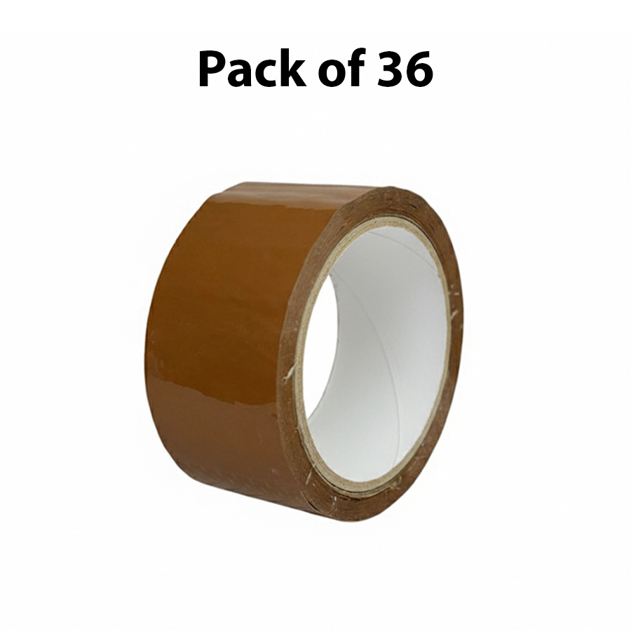 Generic BOPP Packaging Brown Tape 50.8mm(2 Inch) x 50 m (Pack of 36)