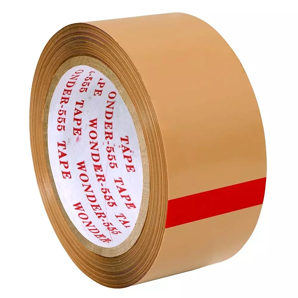 Wonder 555 BOPP Adhesive Packing Tape 45 m Length 48 mm Width Brown for Box Packaging