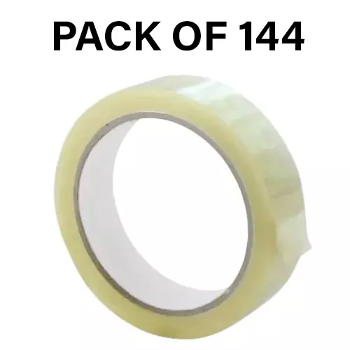 Goenka Pack Plus Transparent BOPP Tape Length 65 m, Width 24 mm for Packaging, GPP_24_T_65_12 (Pack of 144)
