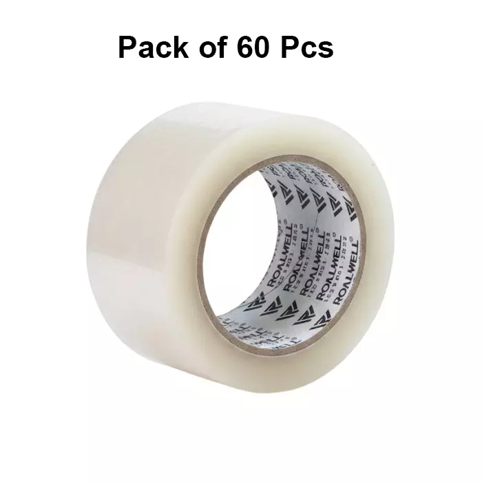 rollwell-bopp-tape-transperant-40-micron-60-mm-x-65-m-pack-of-60