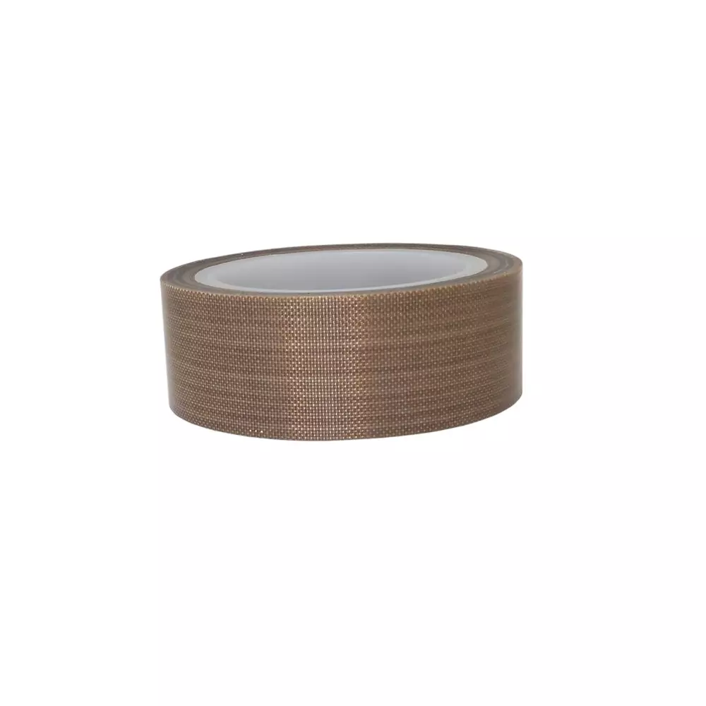 GENERIC Non-Stick Adhesive Premium PTFE Teflon Tape Fibreglass 10 m Length 1 Inch (25 mm) Width Brown for Vacuum Sealers, Hand & Impulse Sealer Bags