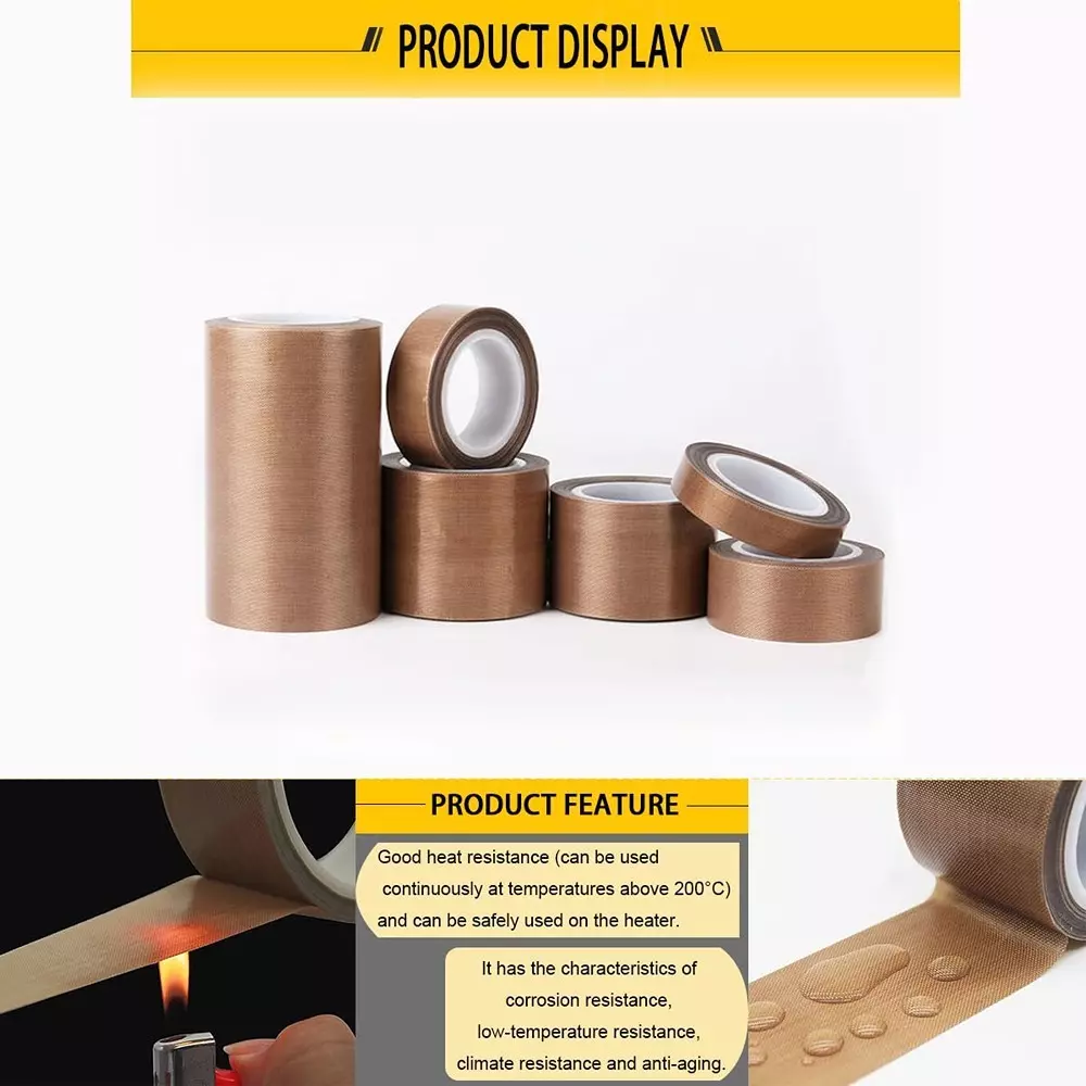 generic-non-stick-adhesive-premium-ptfe-teflon-tape-fibreglass-2-inch-50-mm-width-brown-for-vacuum-sealers-hand-impulse-sealer-bags