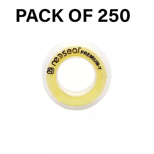 NeoSeal Premium Quality PTFE Taflon Tape Yellow 10 m x 0.1 mm x 19 mm (Pack of 250)