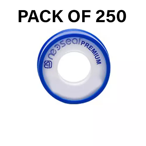 NeoSeal Premium Quality PTFE Taflon Tape White Pouch 5 m Length (Pack of 250)