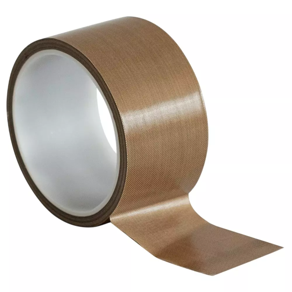 GENERIC Non-Stick Adhesive PTFE Teflon Tape Fibreglass 10 m Length 2 Inch (50 mm) Width Brown for Vacuum Sealers, Hand & Impulse Sealer Bags