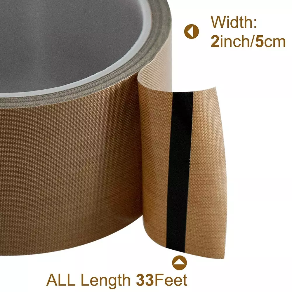 generic-non-stick-adhesive-ptfe-teflon-tape-fibreglass-2-inch-50-mm-width-brown-for-vacuum-sealers-hand-impulse-sealer-bags