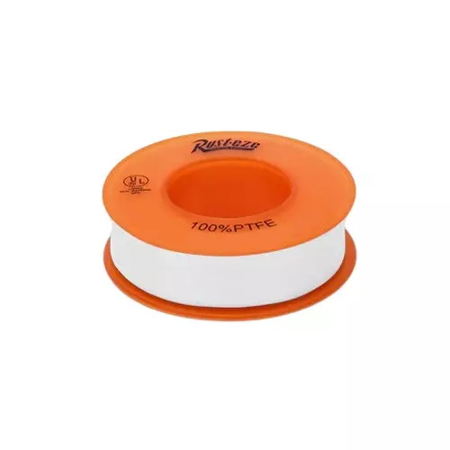 Rusteze Teflon Tape PTFE Material White Color 12 m Length and 25 mm Width for Plumbing Purpose