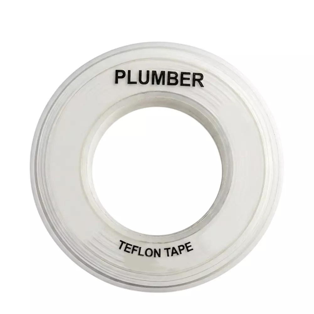 PLUMBER Ecoline Series Thread Leak Seal Tape, White Color 8 m Length x 12 mm Width x 0.1 mm Thickness, TST-8MTR