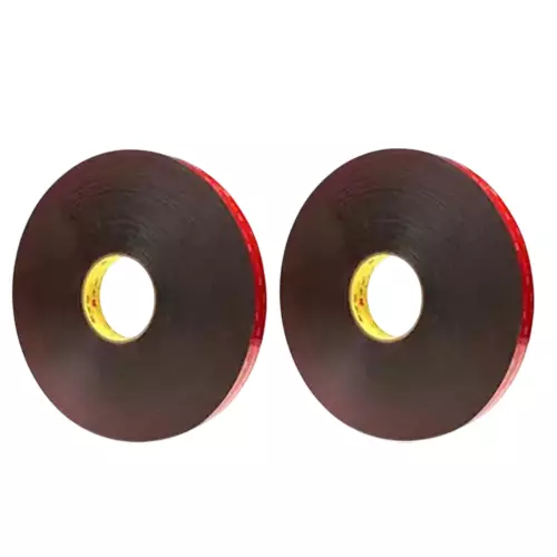 3M VHB Tape 1.2 mm Thickness 12 mm Width 8.226 m Length Red for Industrial Use, VHB 5952 (Pack of 2 Pcs)