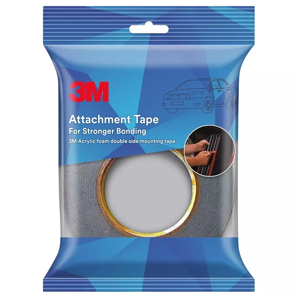 3M Attachment Tape 4 m Length 1.2 cm Width Acrylic Foam Material, (Pack of 96 Pcs)