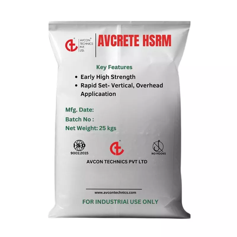 GENERIC High Strength Concrete Repair Mortar Avcrete HSRM 5 to 50 mm Thickness and 25 Kg Weight