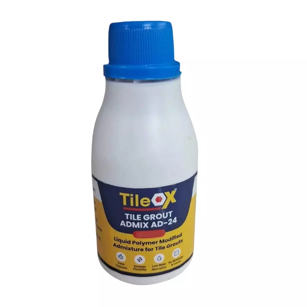 TileOx AD-24 Admix 200 ml Milky White for Tile Cementitious Grout