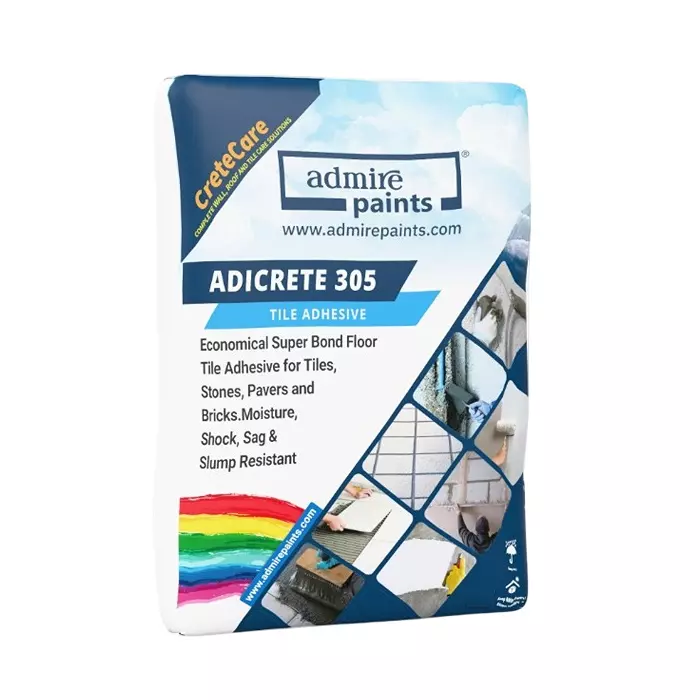 ADMIRE PAINTS Adicrete 305 Floor & Wall Tile Adhesive Grey