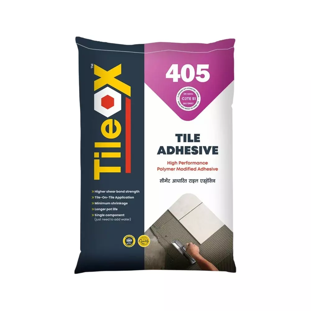 TileOx 405 Tile Adhesive 20 Kg 90-120 min Pot Life Grey Color