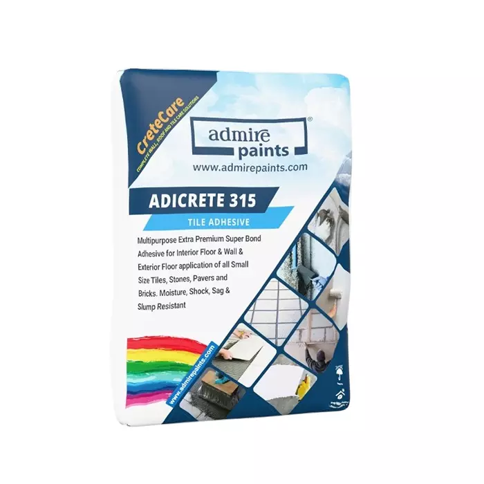 ADMIRE PAINTS Adicrete 315 Floor & Wall Tile Adhesive 1 Kg Grey