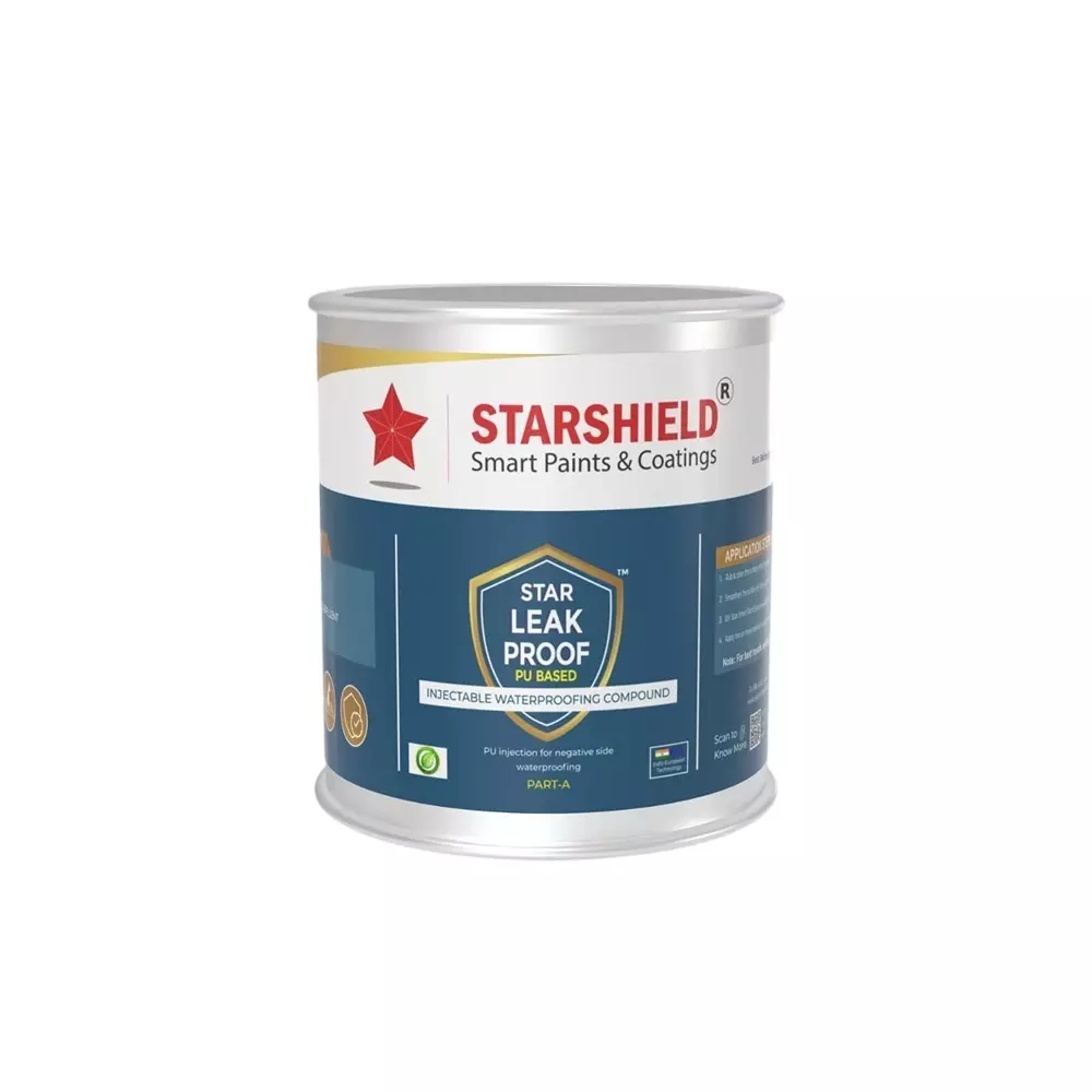 Starshield Leak Proof PU Liquid 1 L Bucket for Home, Office & Industry, STARLEAKPROOFPU1LTR