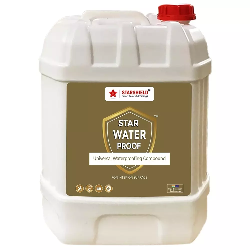 Starshield Water Proof Interior Liquid 1 L Bucket for Home, Office & Industry, STARWATERPROOFINTERIOR1LTR