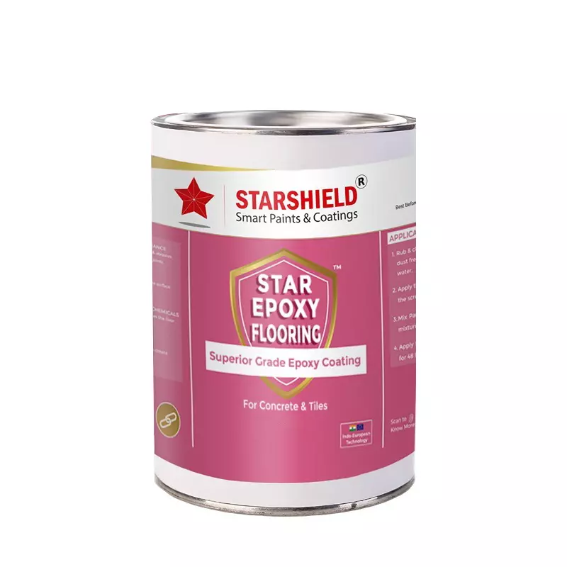 Starshield Epoxy Flooring Clear /3D Top Coat Kit Liquid 12 L Bucket for Home, Office & Industry, STAREPOXYFLOORINGCLEAR/3DTOPCOATKIT12LTR