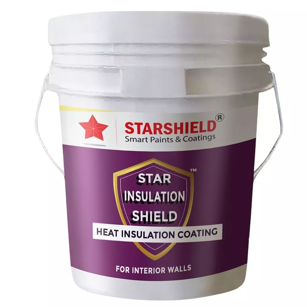 Starshield Heat Insulation Coating Liquid 1 L Bucket for Home, Office & Industry, STARINSULATIONSHIELD1LTR