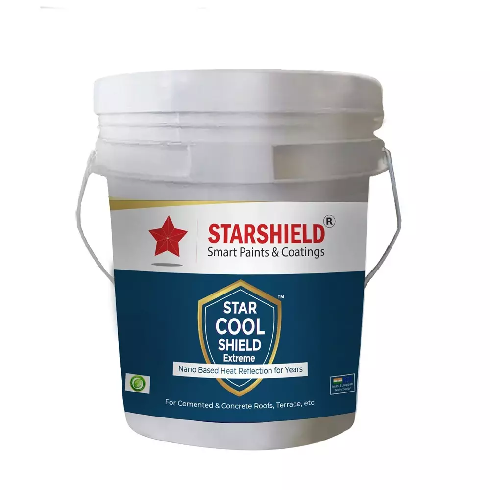 Starshield Smart Paints & Coating Liquid 1 L Bucket for Home, Office & Industry, STARCOOLSHIELDEXTREME1LTR