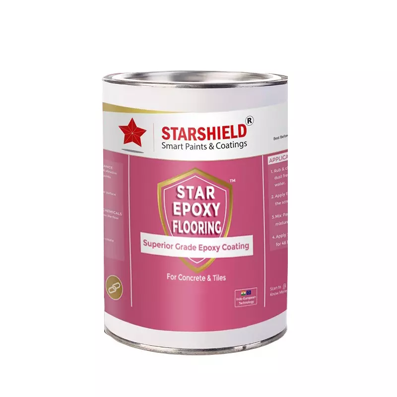 Starshield Epoxy Flooring Texture Top Coat Kit Liquid 15 L Bucket for Home, Office & Industry, STAREPOXYFLOORINGTEXTURETOPCOATKIT15LTR