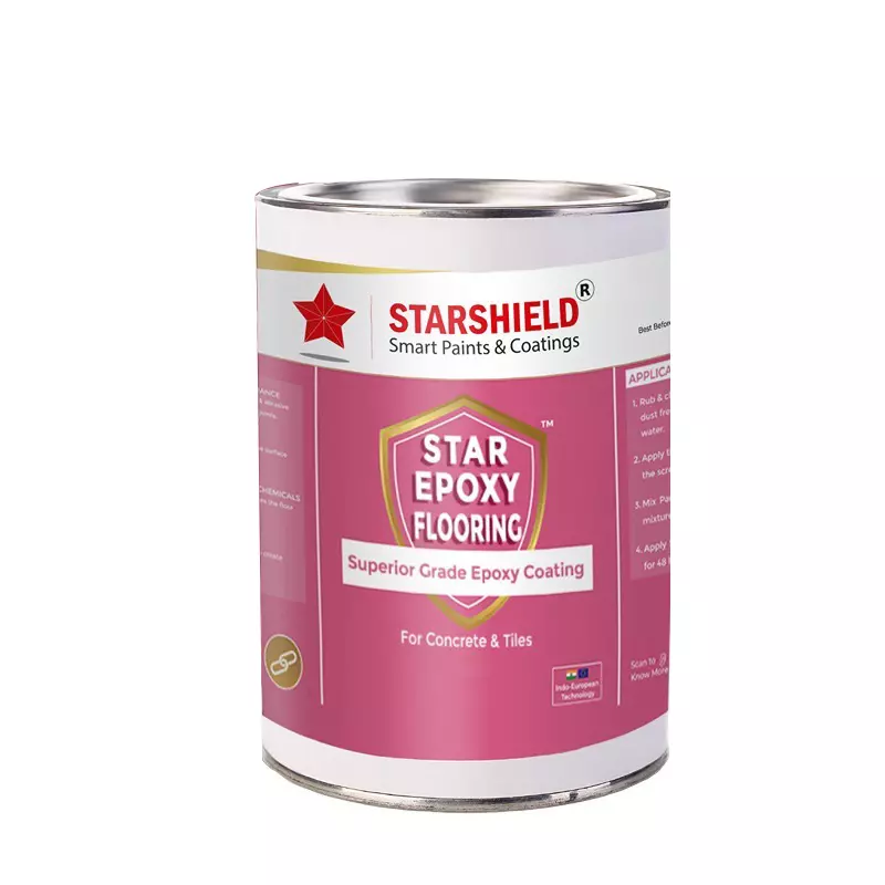Starshield Epoxy Flooring Clear /3D Top Coat Kit Liquid 24 L Bucket for Home, Office & Industry, STAREPOXYFLOORINGCLEAR/3DTOPCOATKIT24LTR