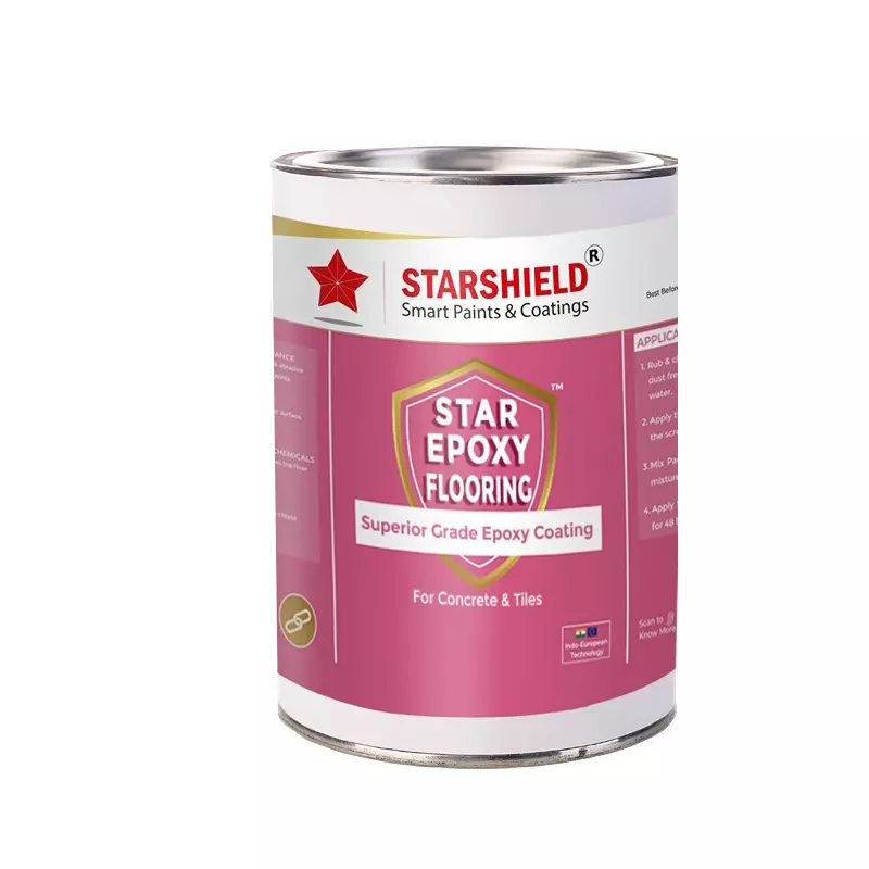 Starshield Epoxy Flooring Metalic Top Coat Kit Liquid 30 L Bucket for Home, Office & Industry, STAREPOXYFLOORINGMETALICTOPCOATKIT30LTR