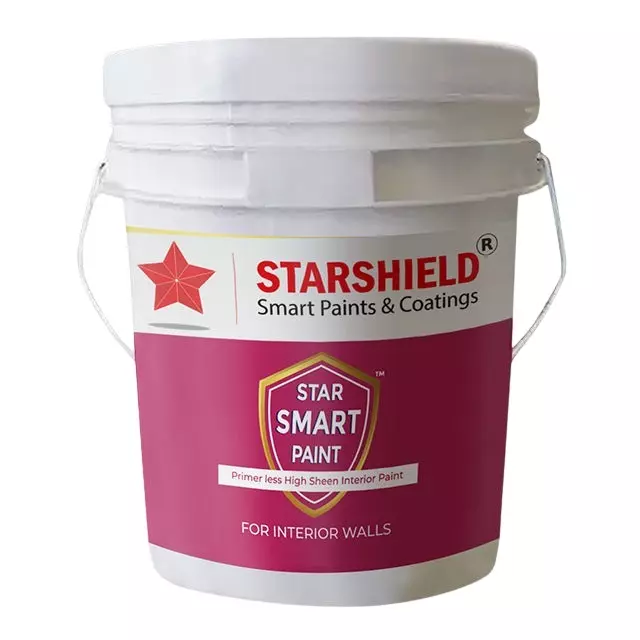 Starshield Smart Paint White Base Interior Liquid 9.1 L Bucket for Home, Office & Industry, STARSMARTPAINTWHITEBASEINTERIOR9.1LTR