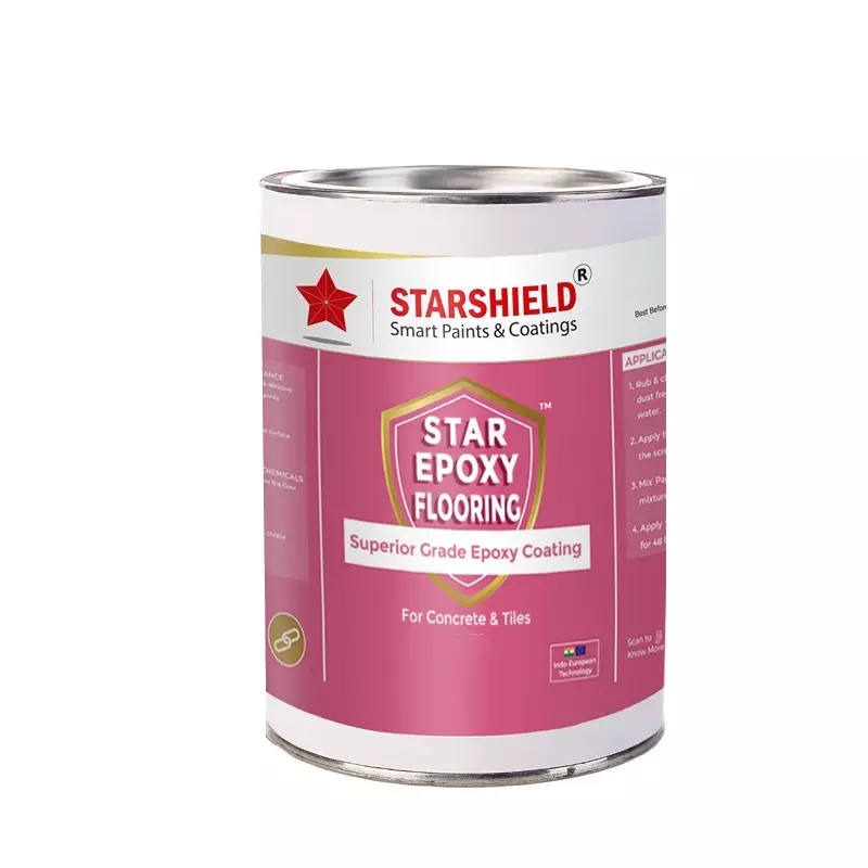 Starshield Epoxy Flooring Texture Top Coat Kit Liquid 30 L Bucket for Home, Office & Industry, STAREPOXYFLOORINGTEXTURETOPCOATKIT30LTR